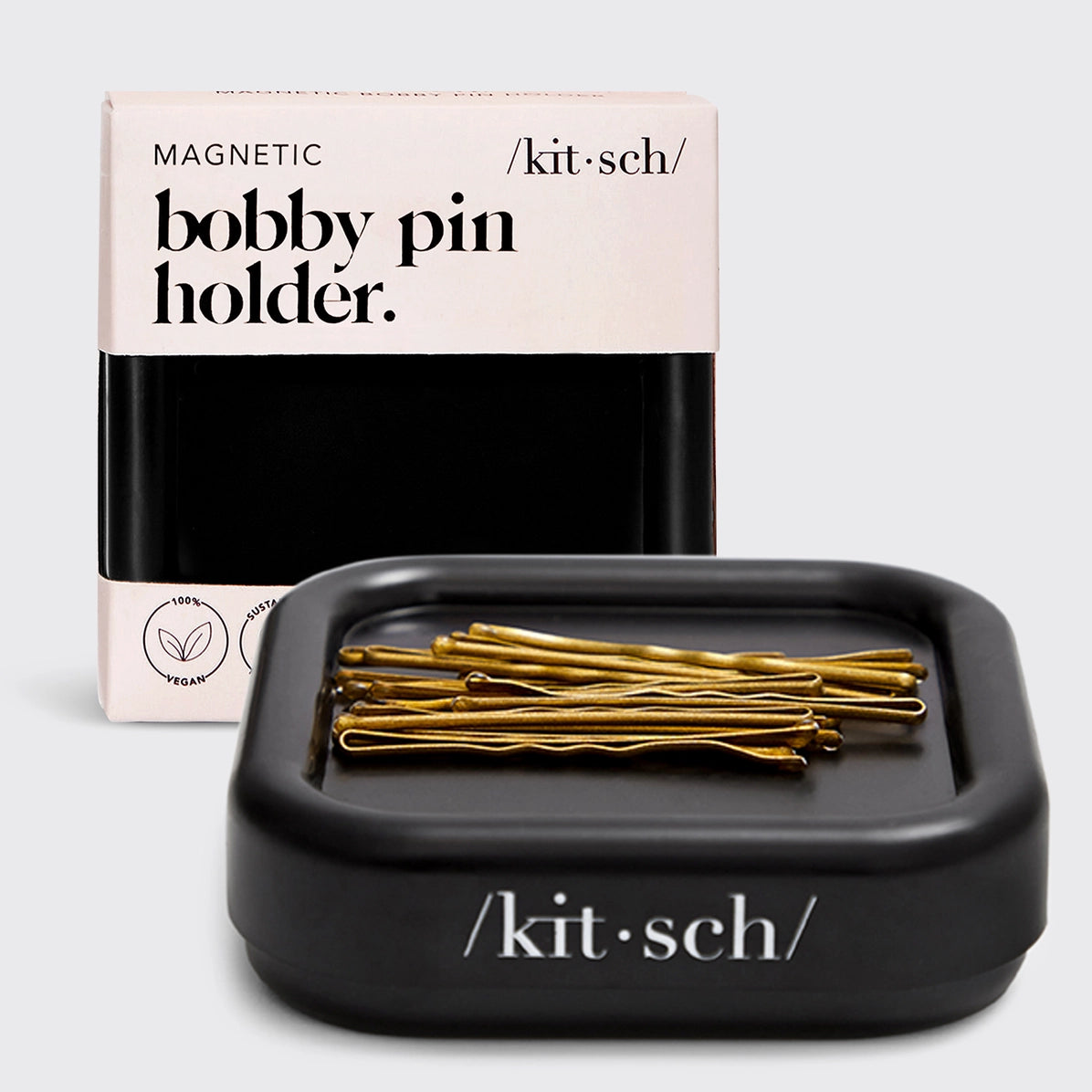 Magnetic bobby pin holder