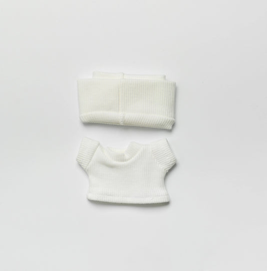 Luxurious labubu clothes - white