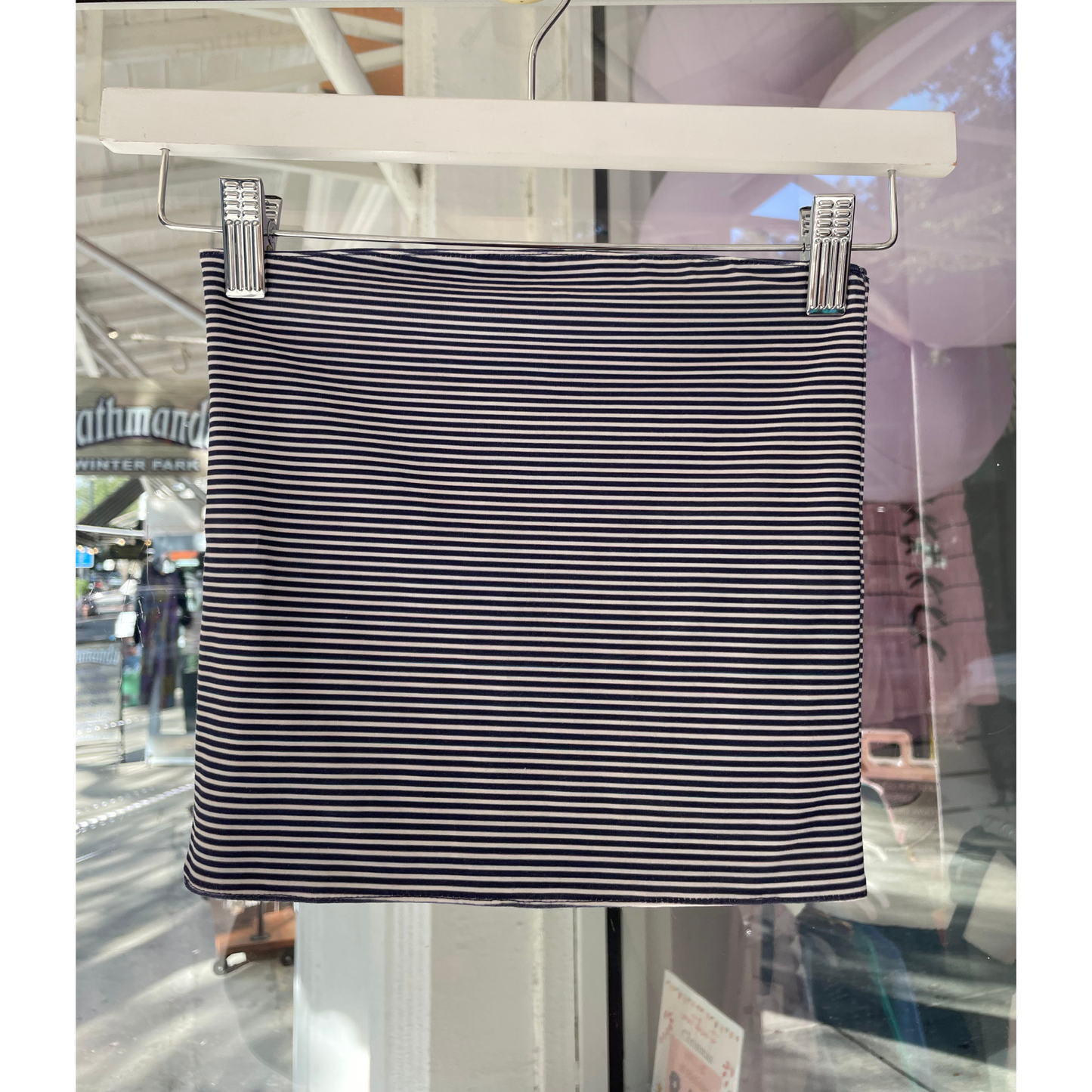 Delaney tube top - stripes/blue