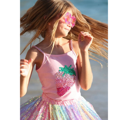 Strawberry gems tank top