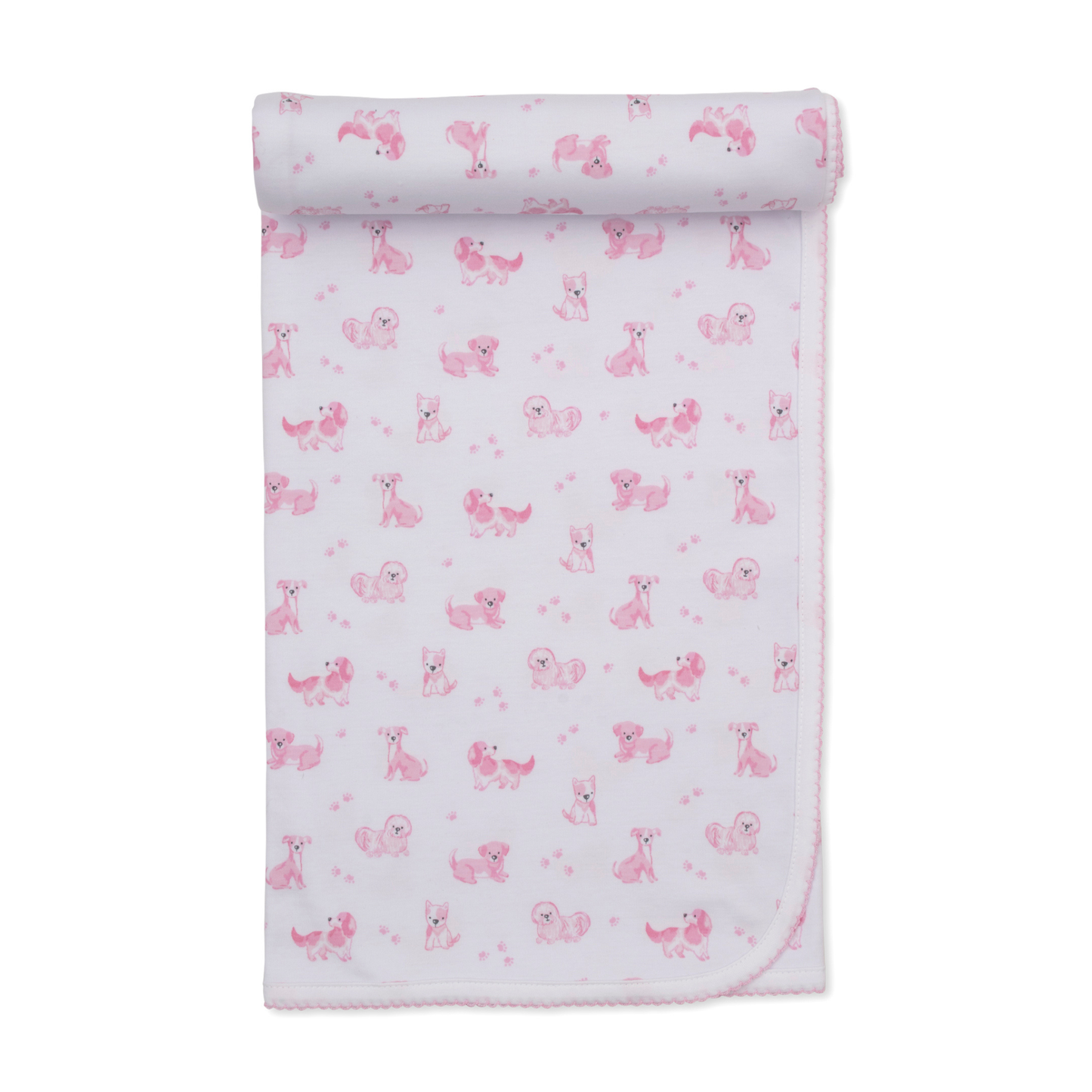 Puppy paws blanket - pink