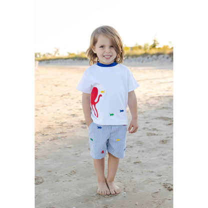 Octopus & fish s/s tshirt