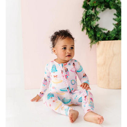 Sugarplum ruffle conv. romper