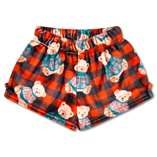Berry merry plush shorts