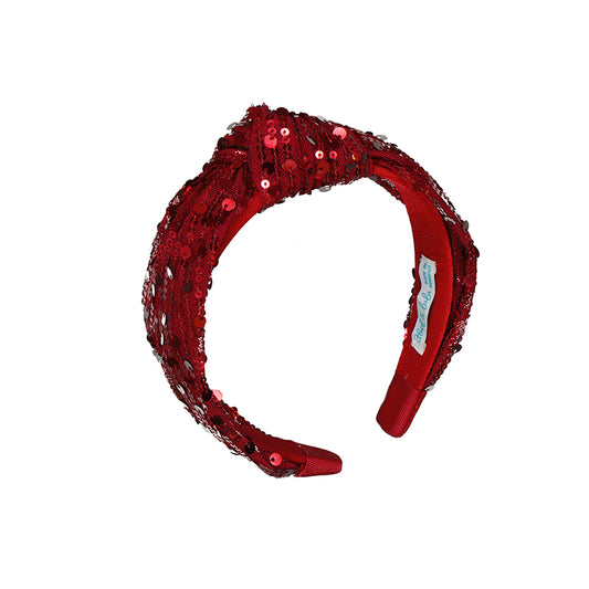 Spangles headband - red