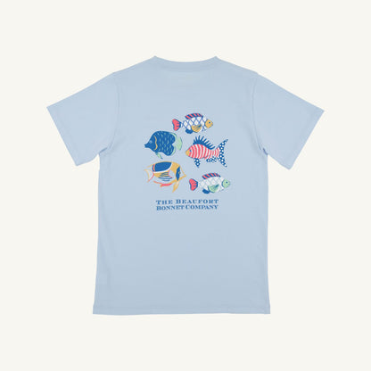 Sir propers tshirt - fish/buckhead blue