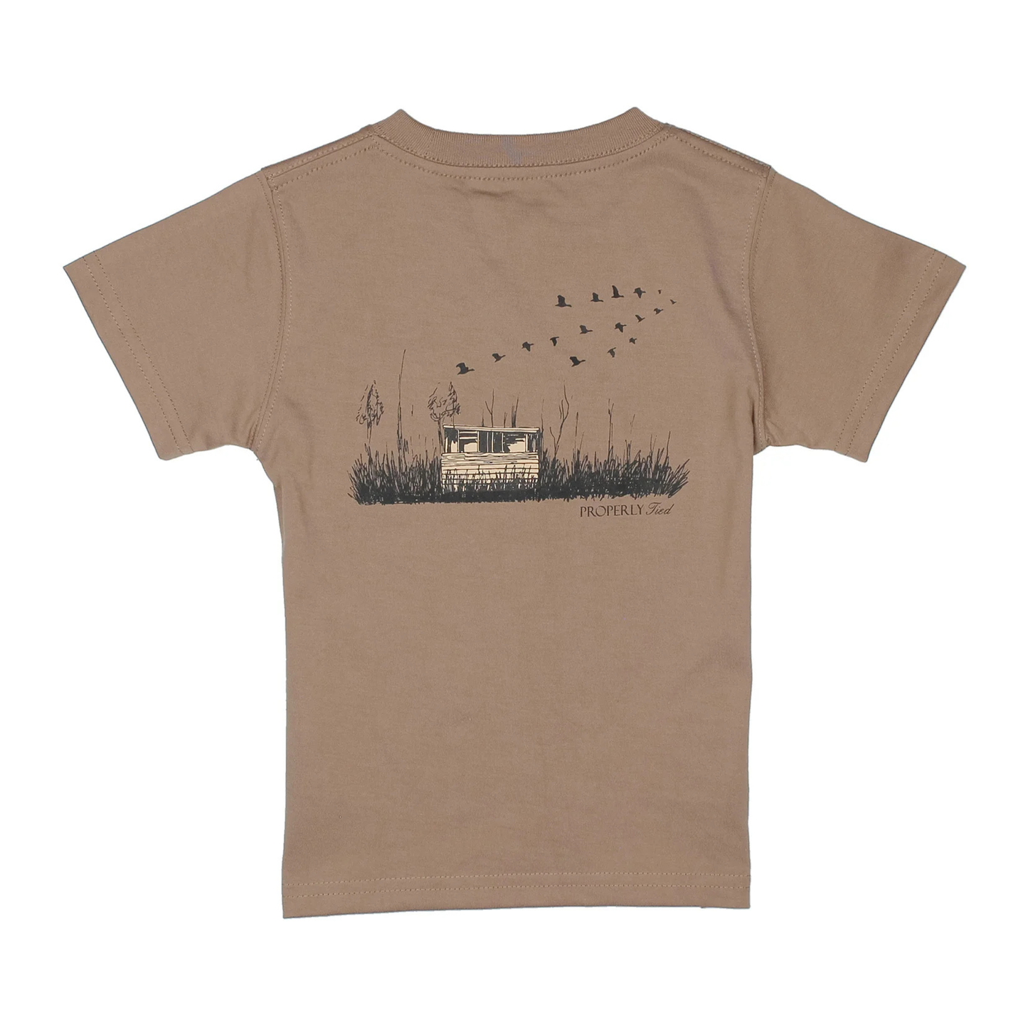 Duck blind s/s tee - walnut
