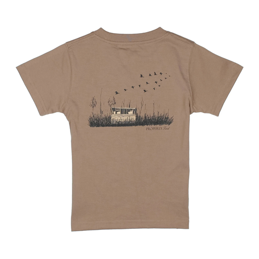 Duck blind s/s tee - walnut