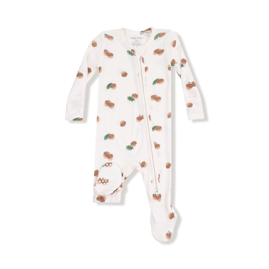 Tiny acorns 2 way zipper footie
