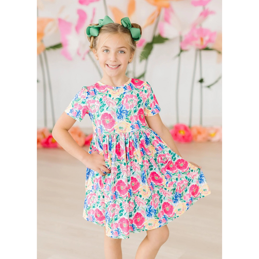 Wildflower wishes s/s pocket twirl dress