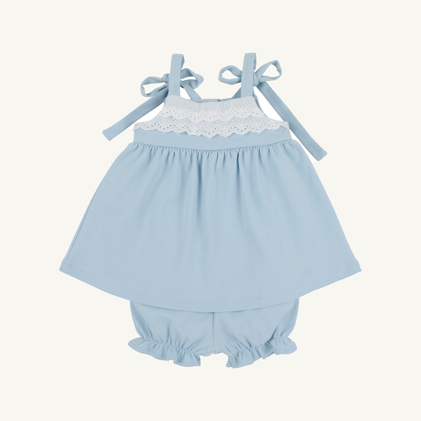 Idabelle bloomer set - buckhead blue/waw