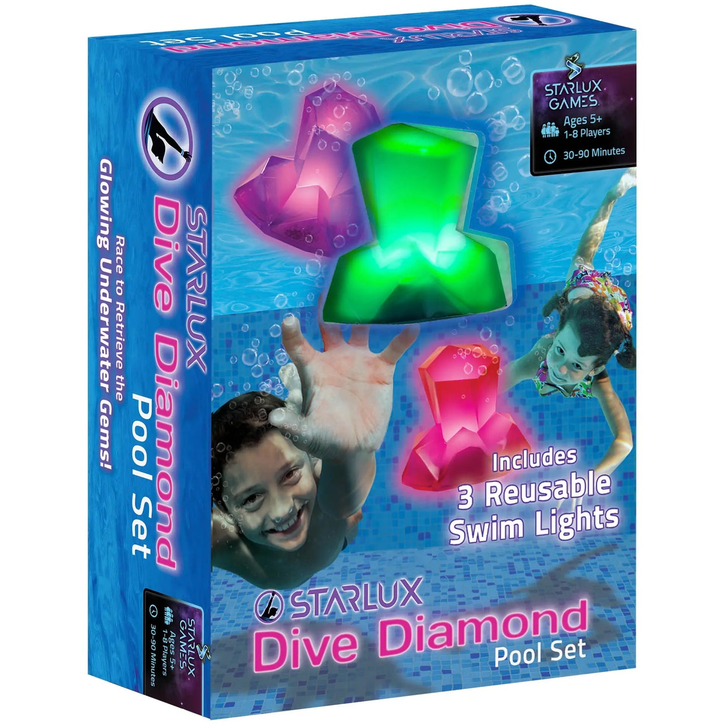 Dive diamonds - glow in the dark