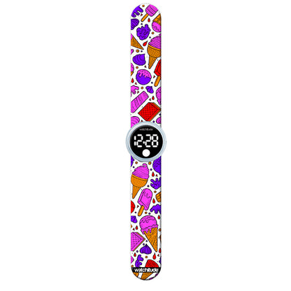 Ice cream color me digital slap watch