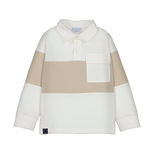 L/s polo - cream