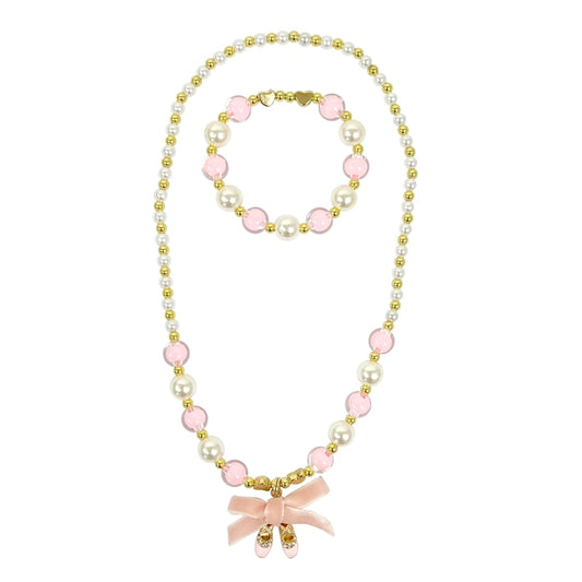 Ballerina necklace & bracelet set