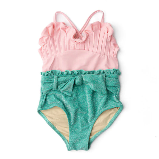 One piece h2o - pink & green