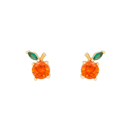 Orange juice studs - gold