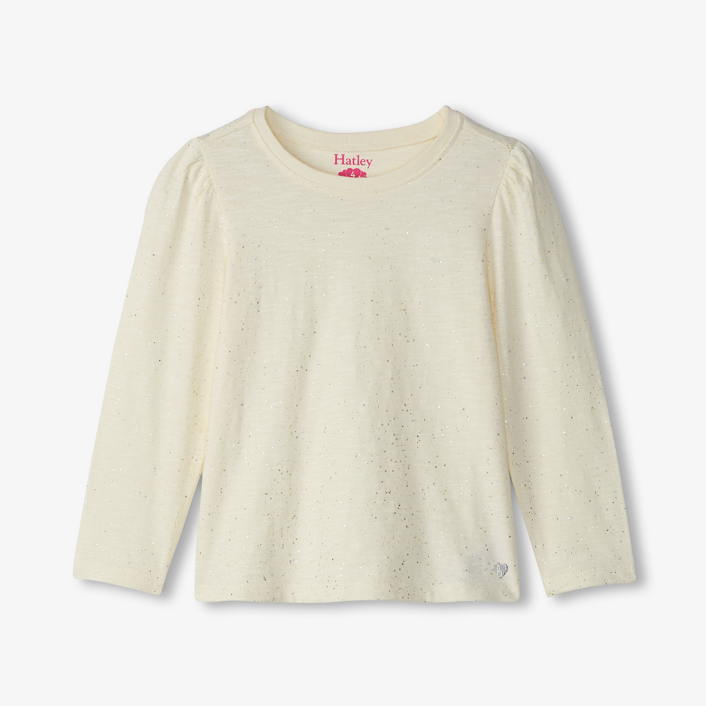 Silver hot melt puff l/s tee