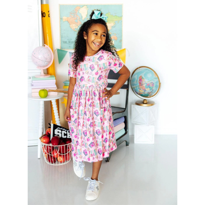 1st grade s/s pocket twirl dress