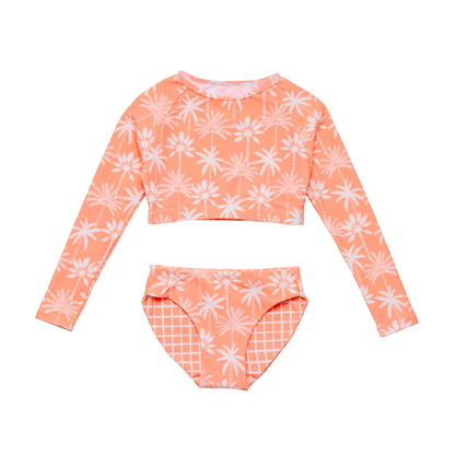 Cali palms crop l/s rash set