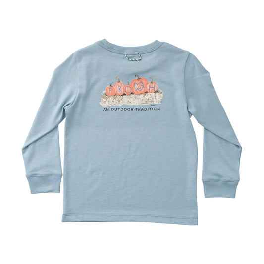L/s cotton tee - ashley blue