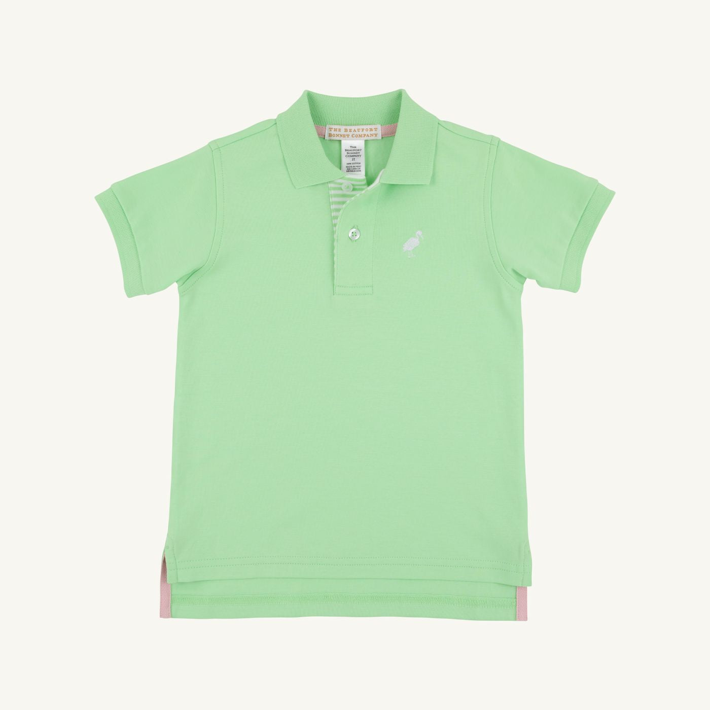 Prim and proper s/s polo - lexington lime