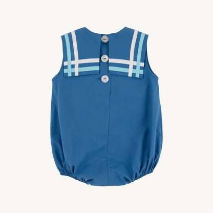 Sleeveless townes top sail bubble - wood boat blue