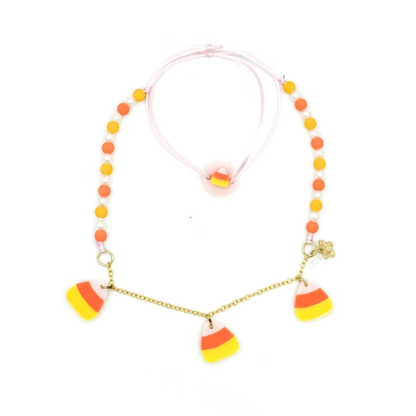 Candy corn necklace