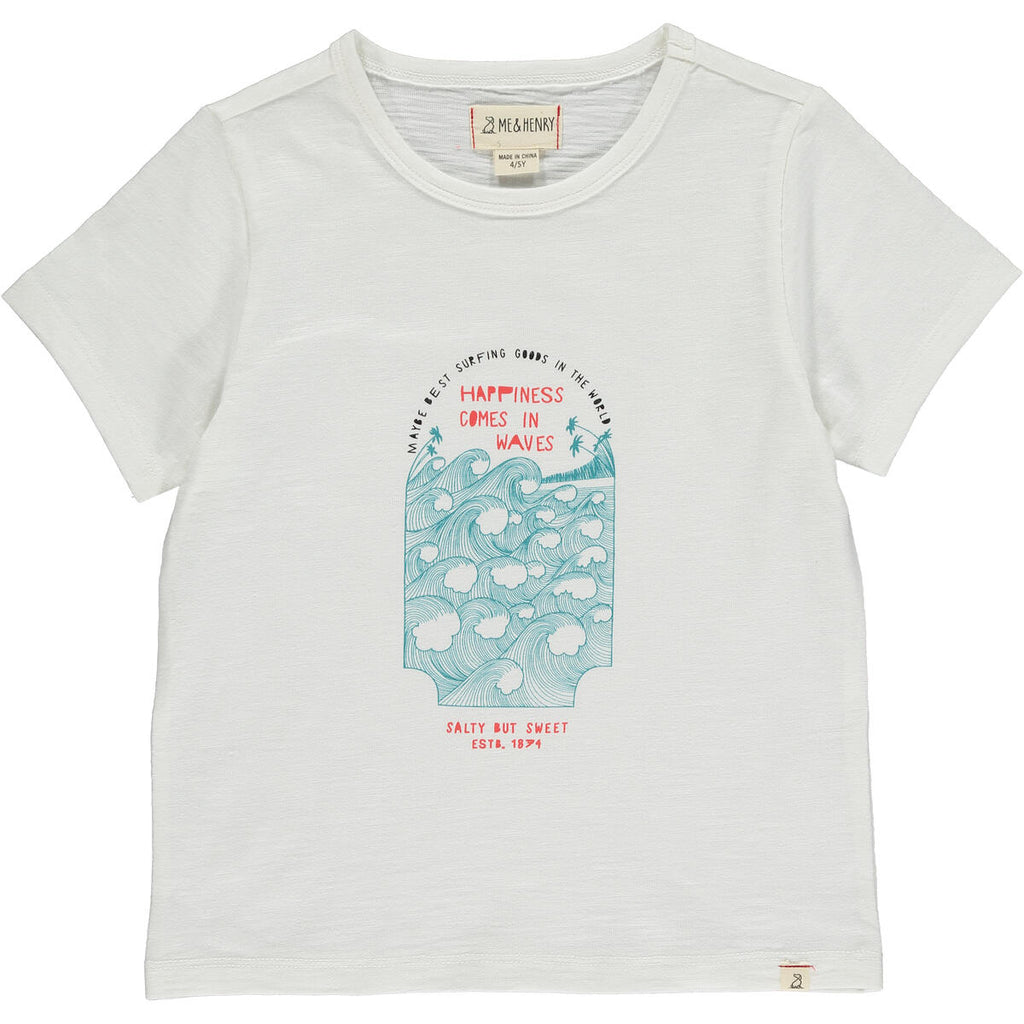 Happiness comes in waves s/s tee