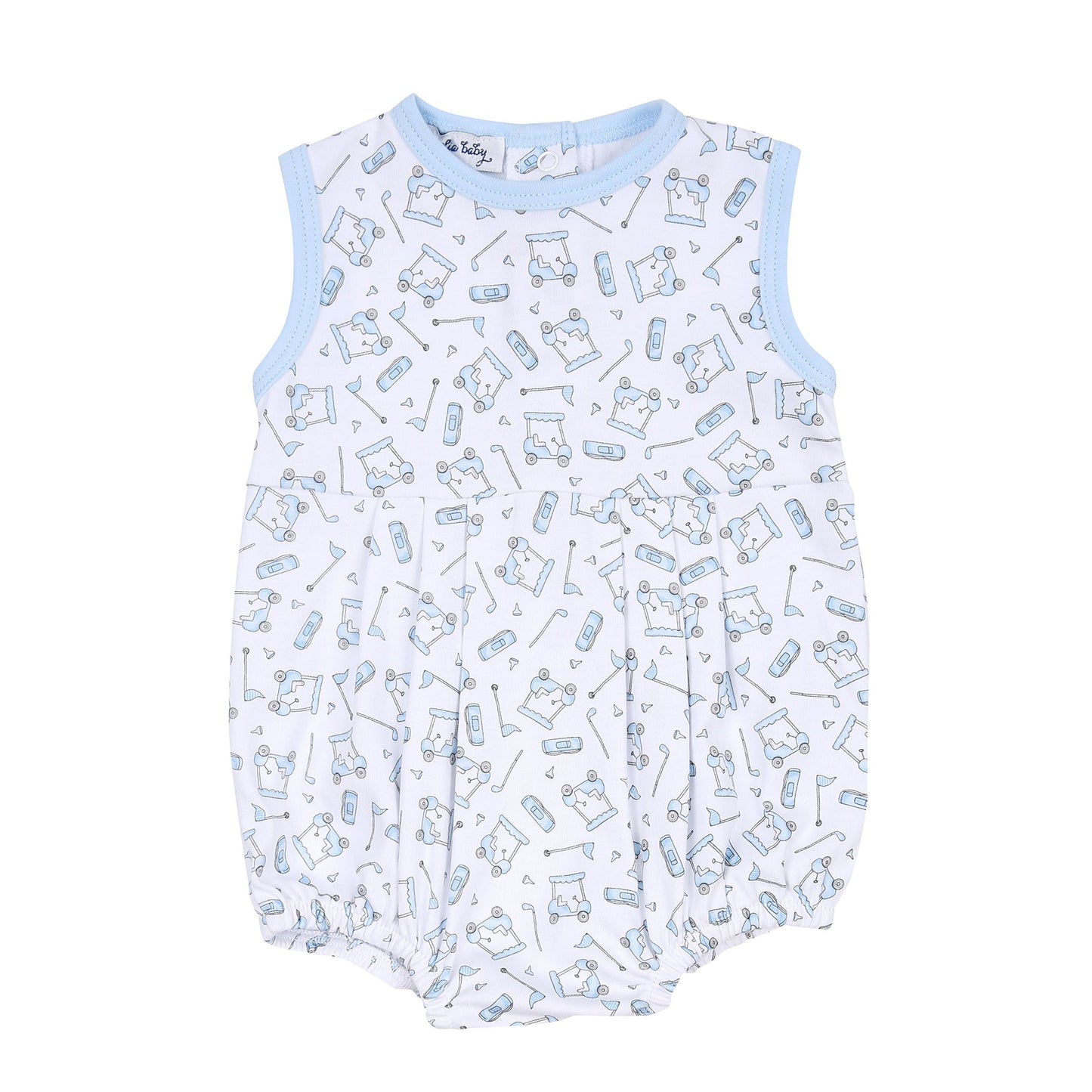 Putting around sleeveless bubble - blue