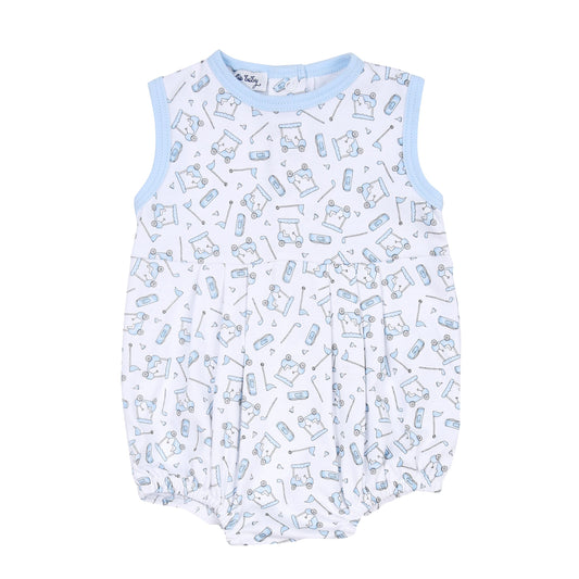 Putting around sleeveless bubble - blue