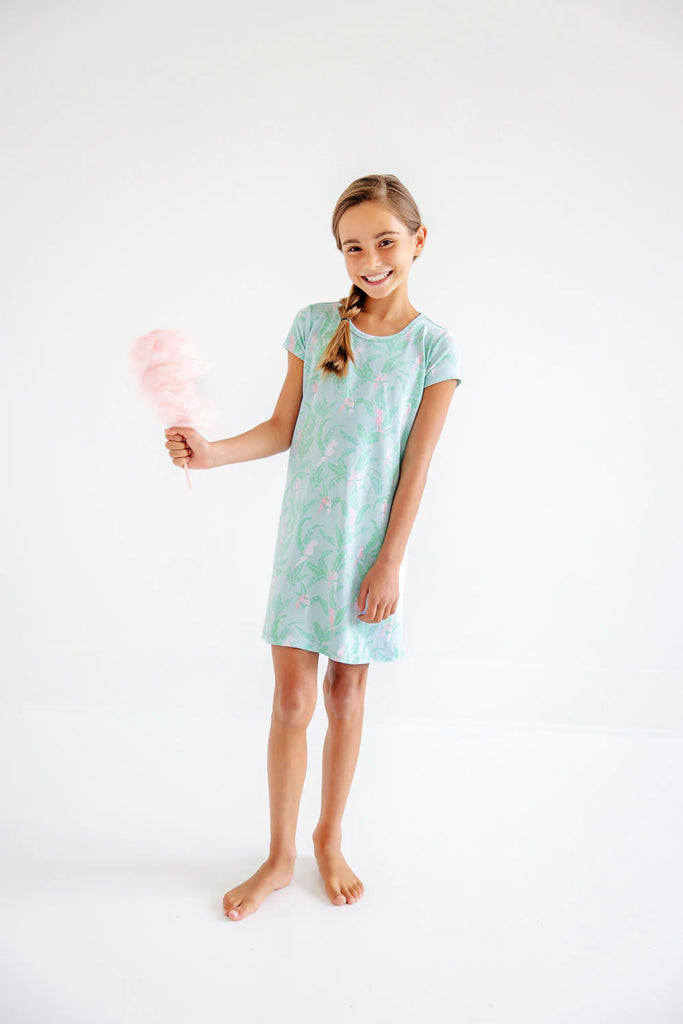 Polly play s/s dress - parrot island palms