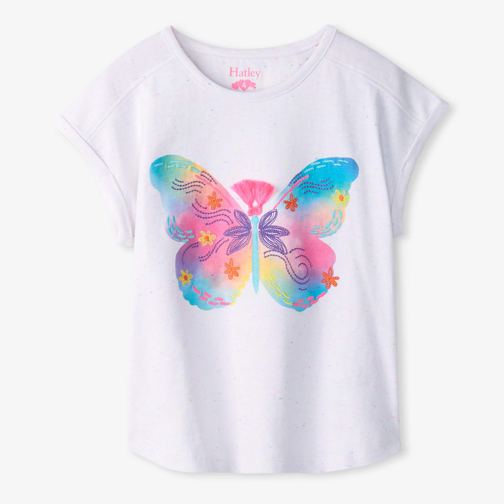 Painted butterfly relaxed tee