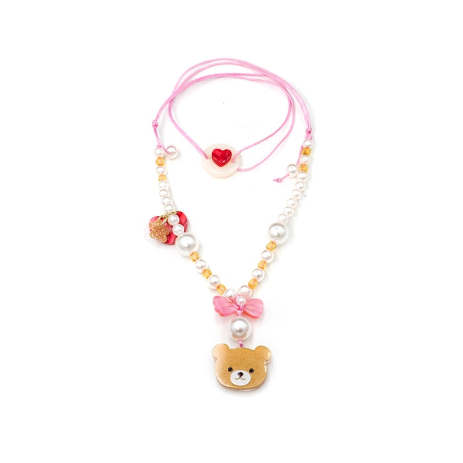 Bear pearls necklace