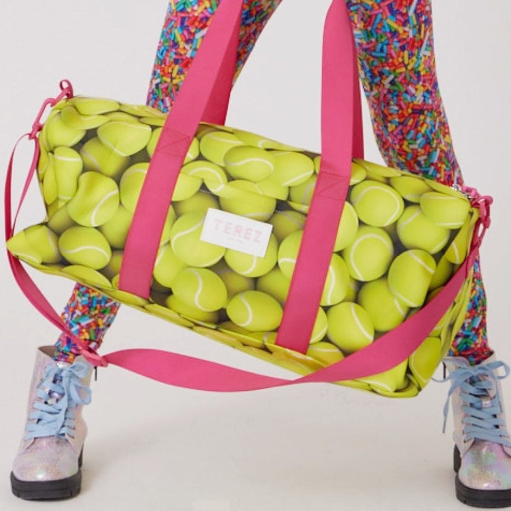 Tennis balls scuba duffle bag