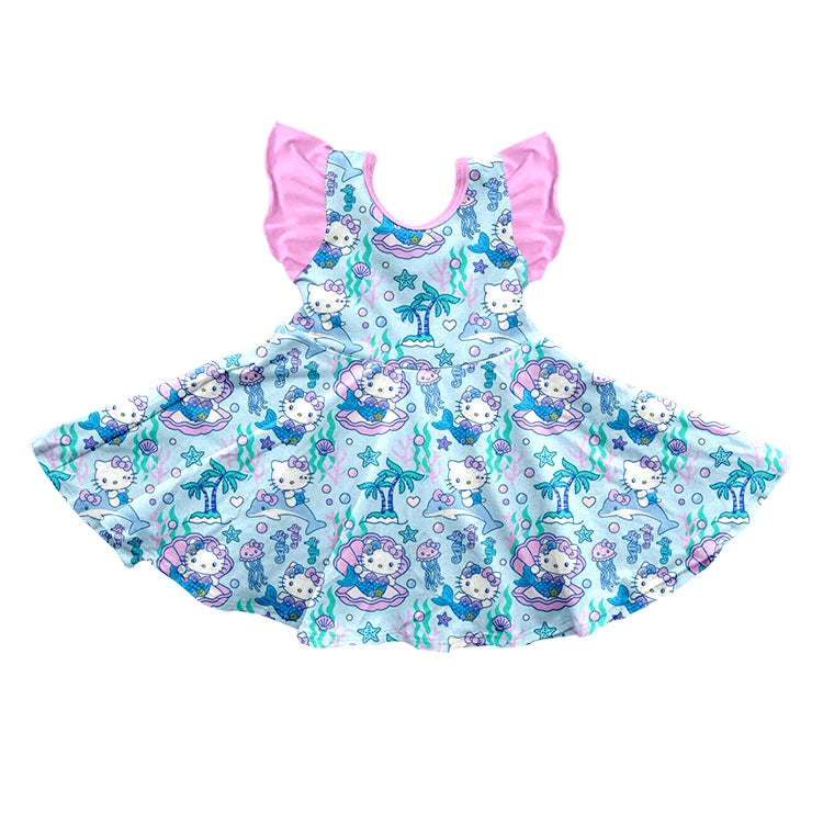 Hello Kitty ocean flutter sleeve dress