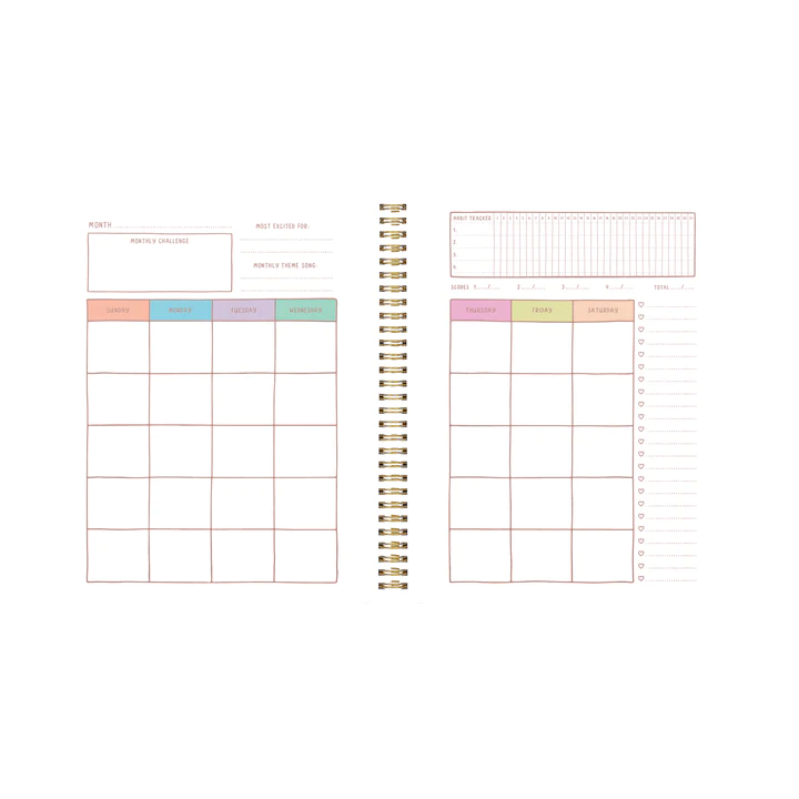 Perpetual planner - trippy floral