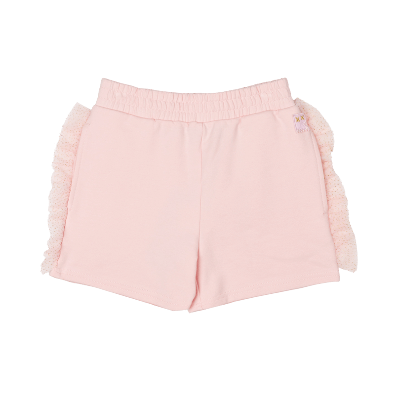 Rock Your Kid Pink Glitter Ruffle Shorts